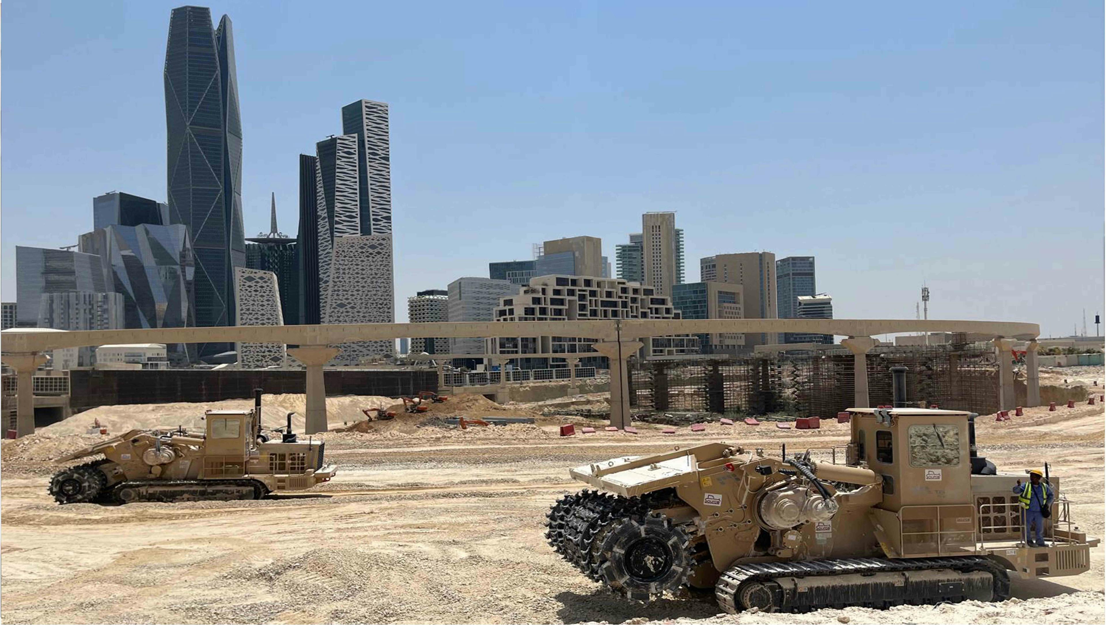 Excavation and road works in the King Abdullah Financial Centerimage